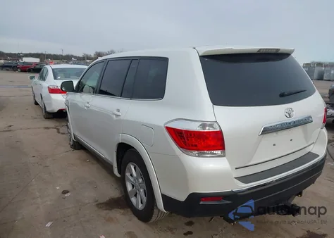 2013 Toyota Highlander Base V6 from USA, damaged, VIN 5TDZK3EH6DS105968